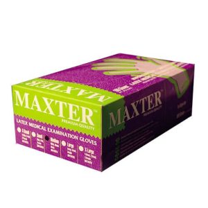 دستکش معاینه لاتکس مکستر maxter-latex-examination-glove